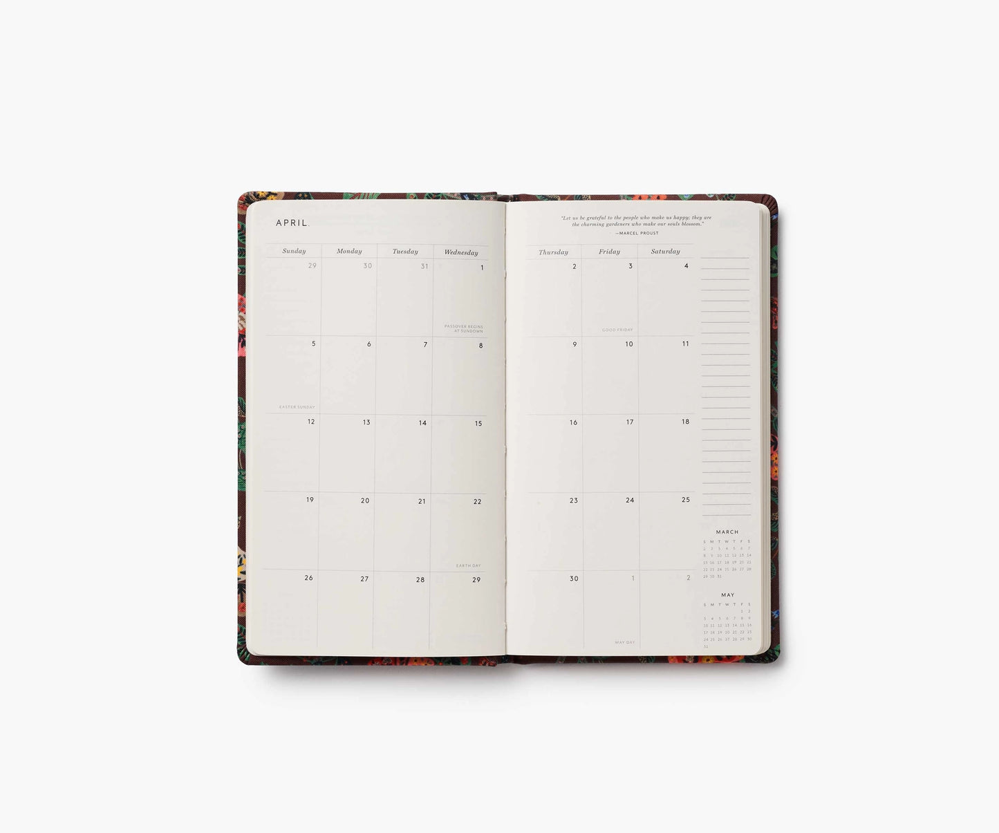 Inside monthly view
