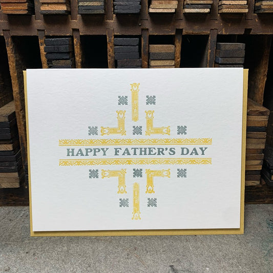 Yellow Happy Father’s Day card