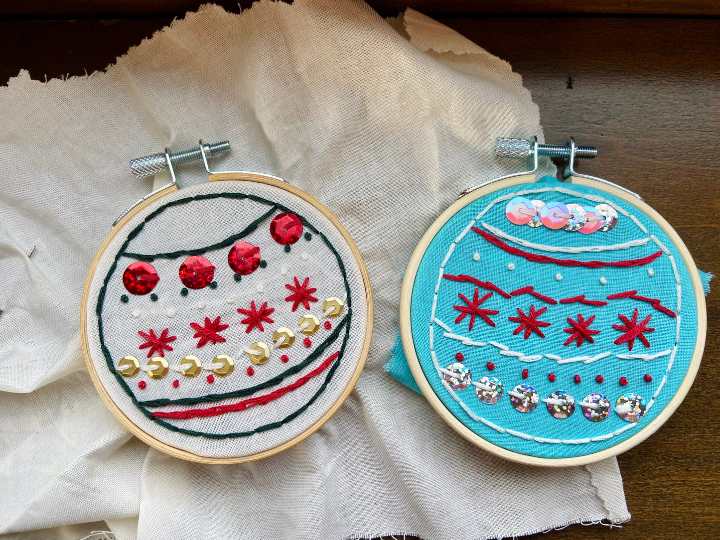 Embroidery Ornament workshop