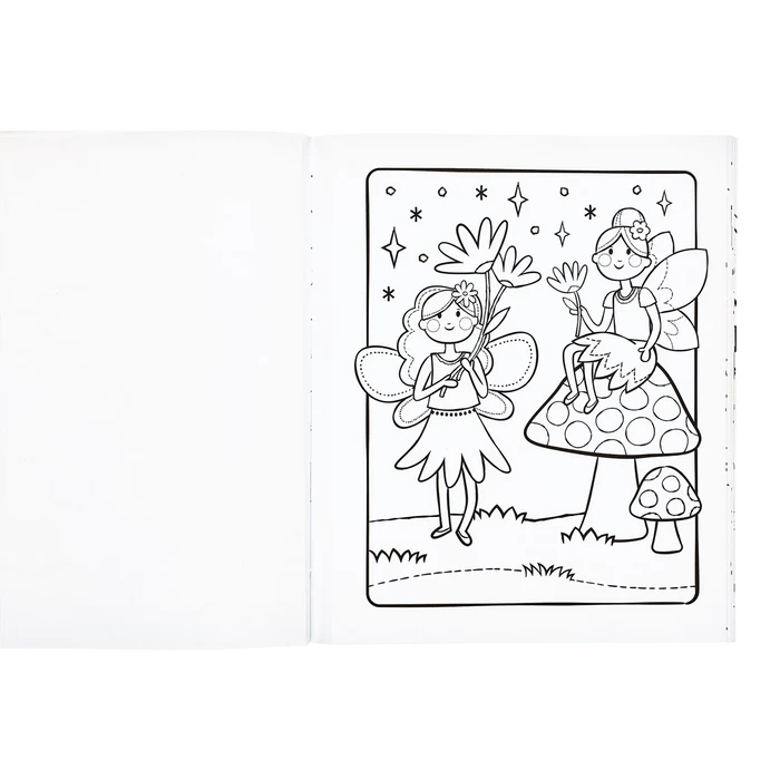 Princess + Fairies Coloring Book