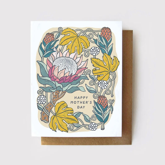 Happy Mother’s Day Protea card