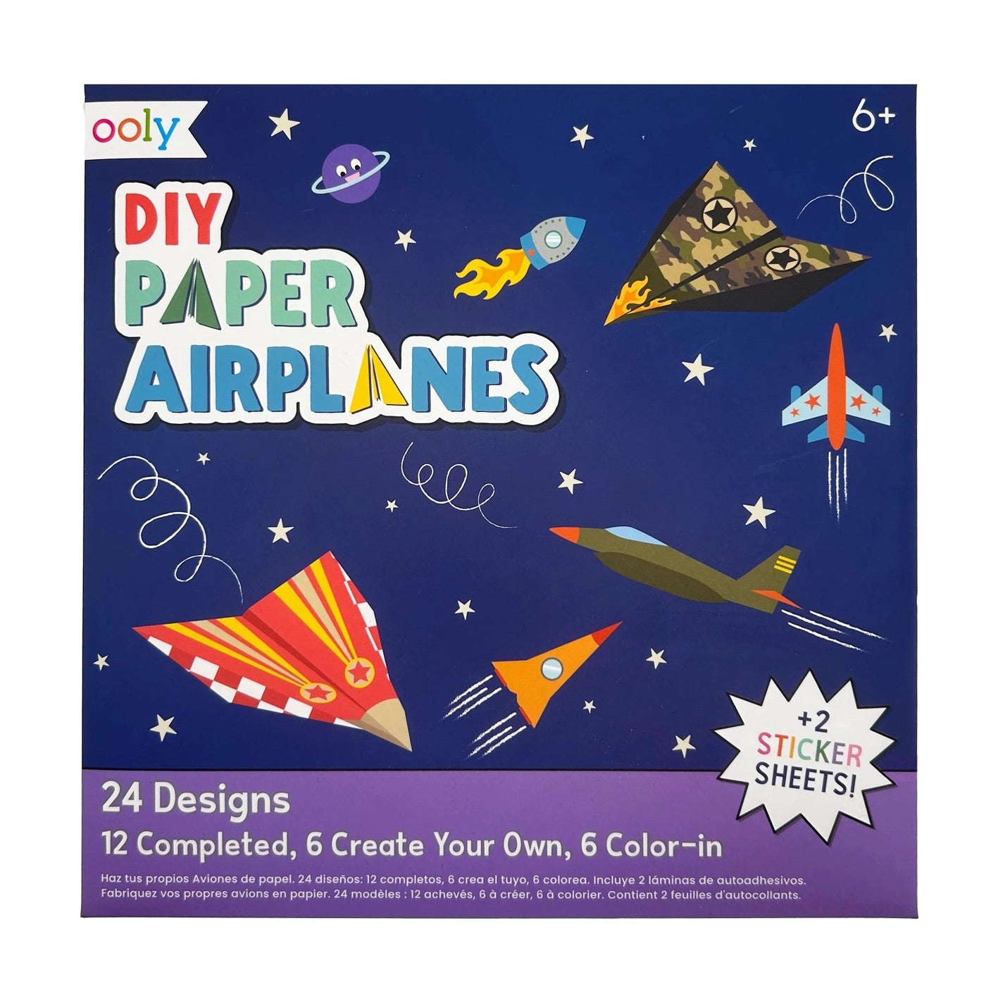 Front cover of paper airplane kit 