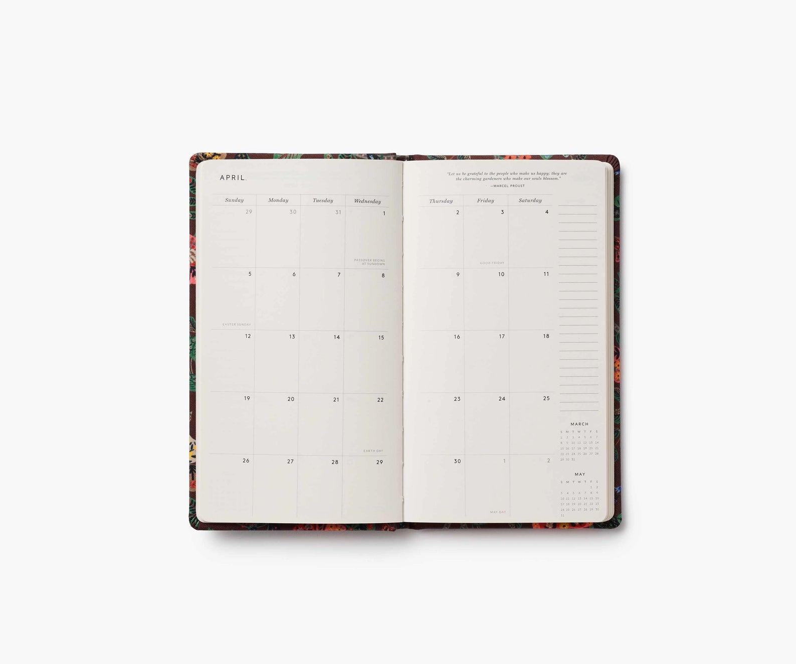 Inside monthly view 