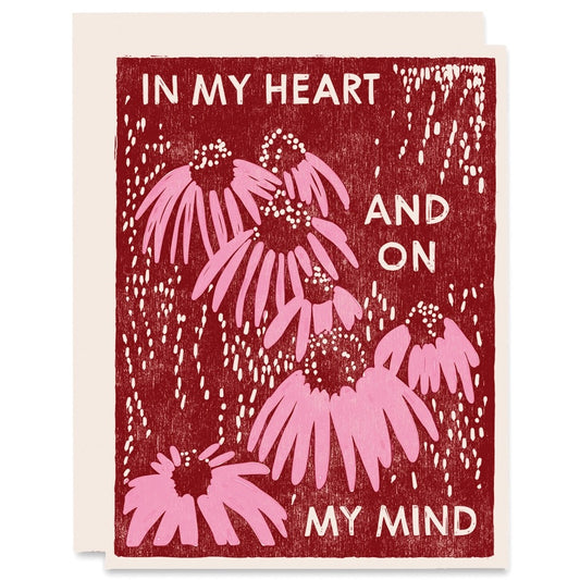 On My Mind Coneflowers card