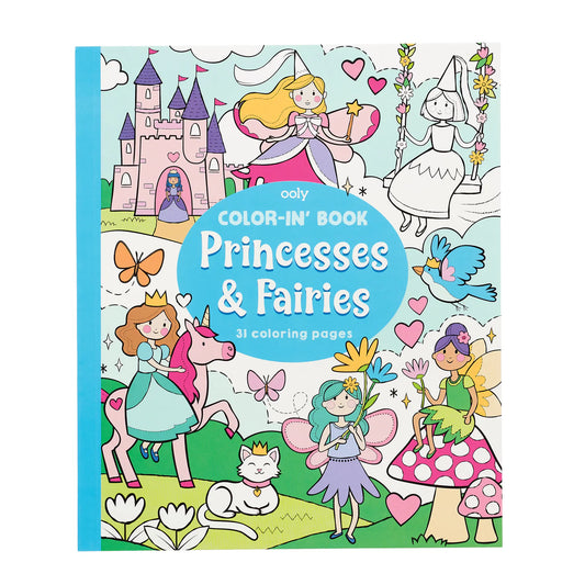 Princess + Fairies Coloring Book