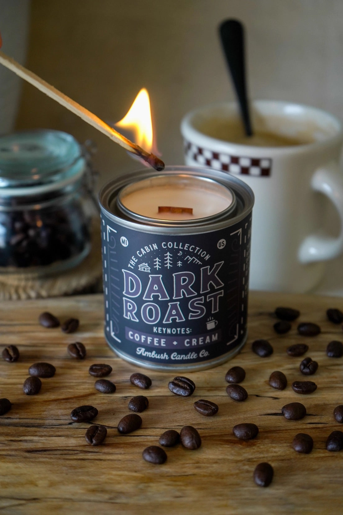 Dark Roast 8oz candle