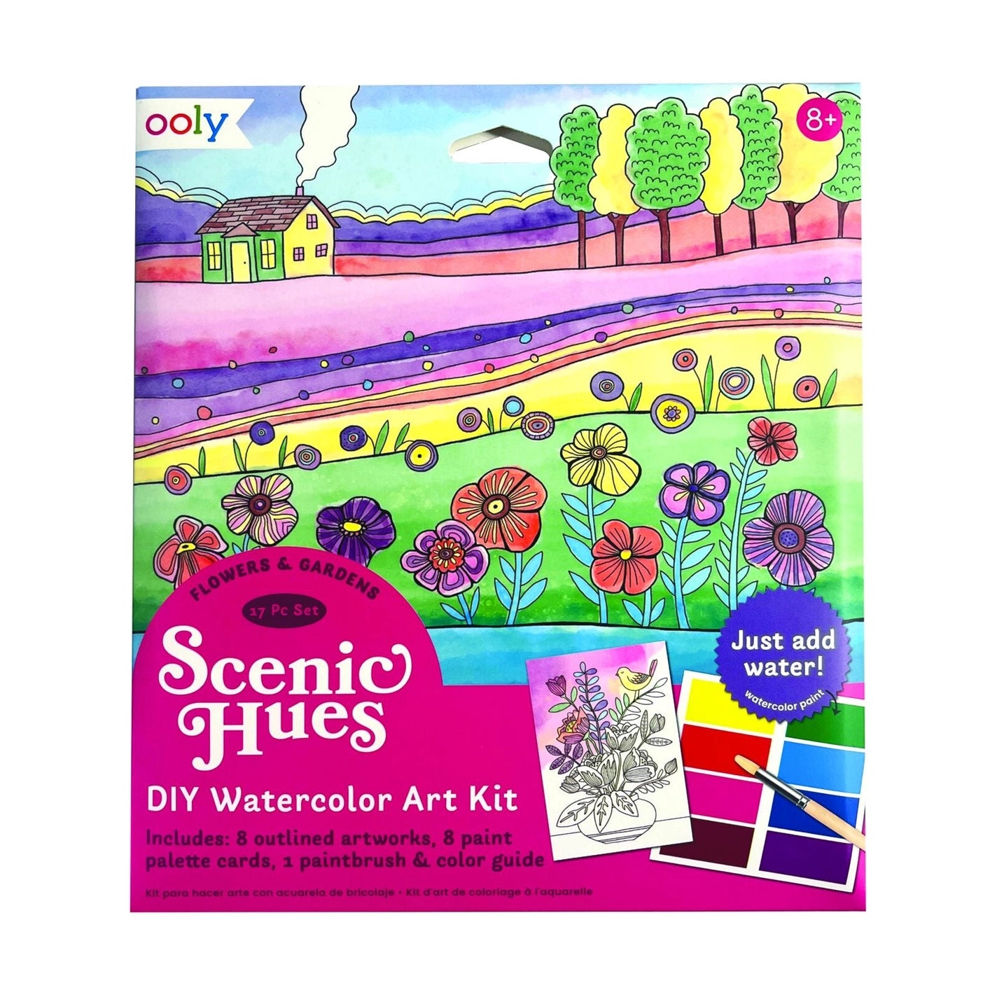 Front cover of watercolor kit 