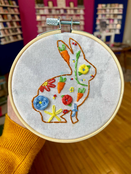 Bunny Embroidery workshop