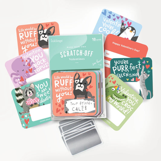 Scratch-off Animal Valentines- 18 pack