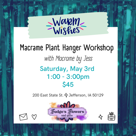 Macrame Plant Hanger workshop