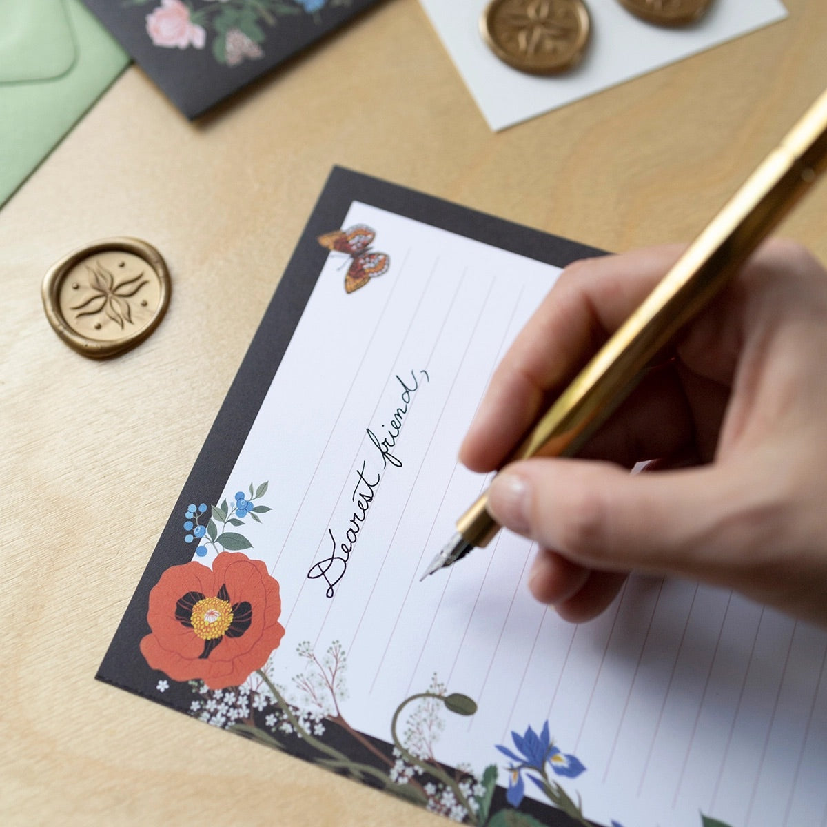 Poppy Letter Writing Set