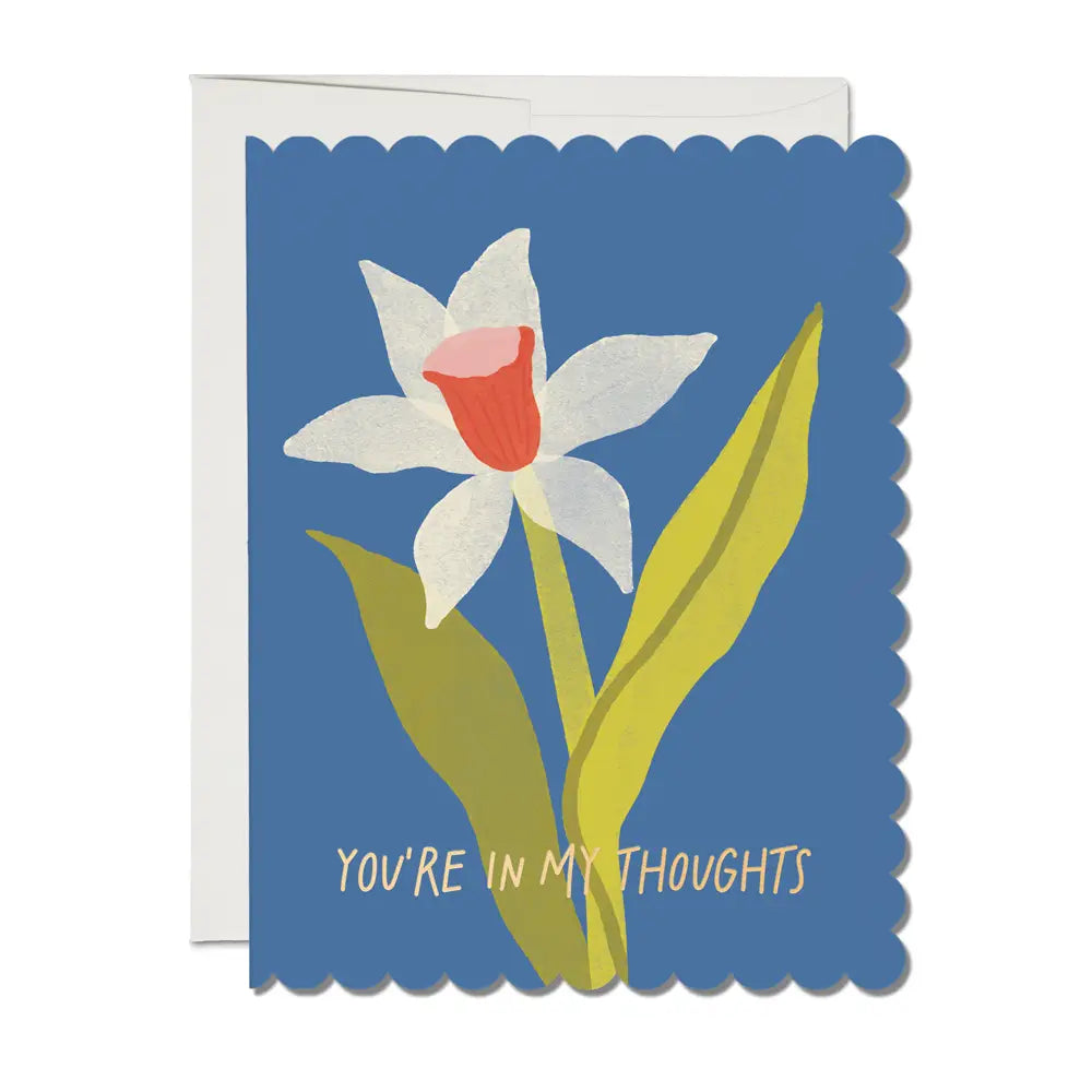 Daffodil Scalloped Sympathy card