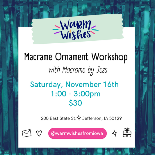 Macrame Ornament workshop