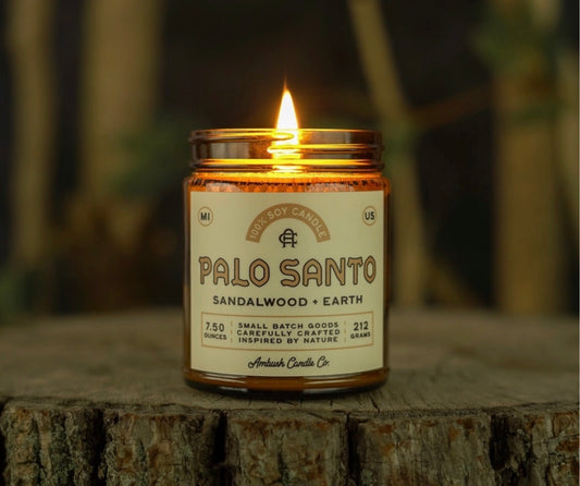 Palo Santo | Sandalwood + Earth 7.5oz candle