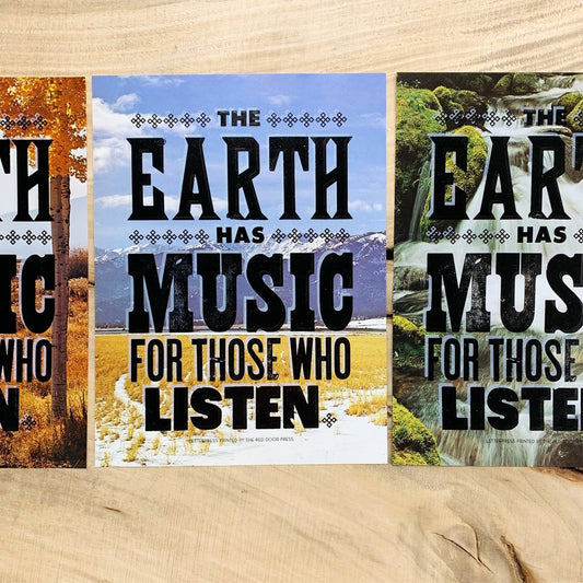 The Earth Has Music for Those Who Listen 9x12 print