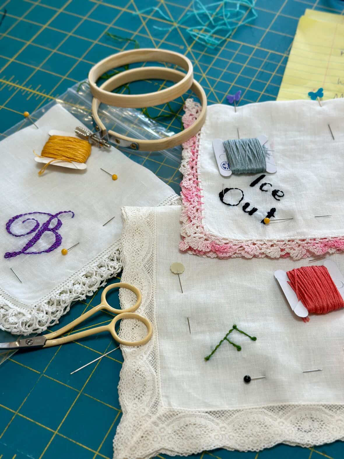 Embroidered Lavender Sachets workshop