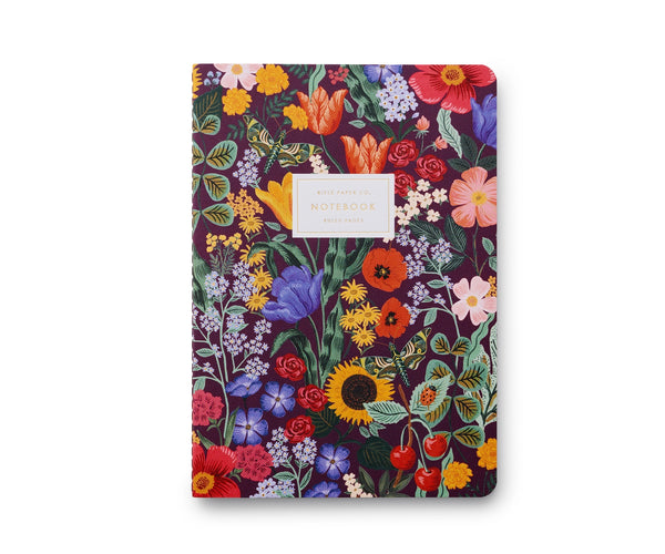 Blossom Stitched Notebook Set- 3 pack