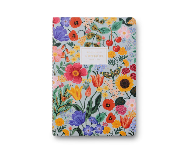 Blossom Stitched Notebook Set- 3 pack