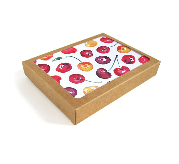 Watercolor Cherries Box Set