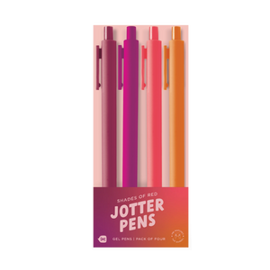 Red Gradient Jotter Set Pens- 4 pack