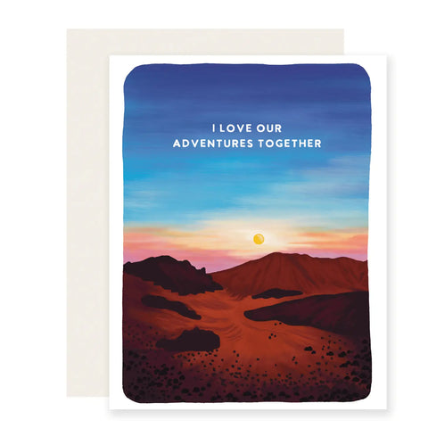 I Love Our Adventures Together card