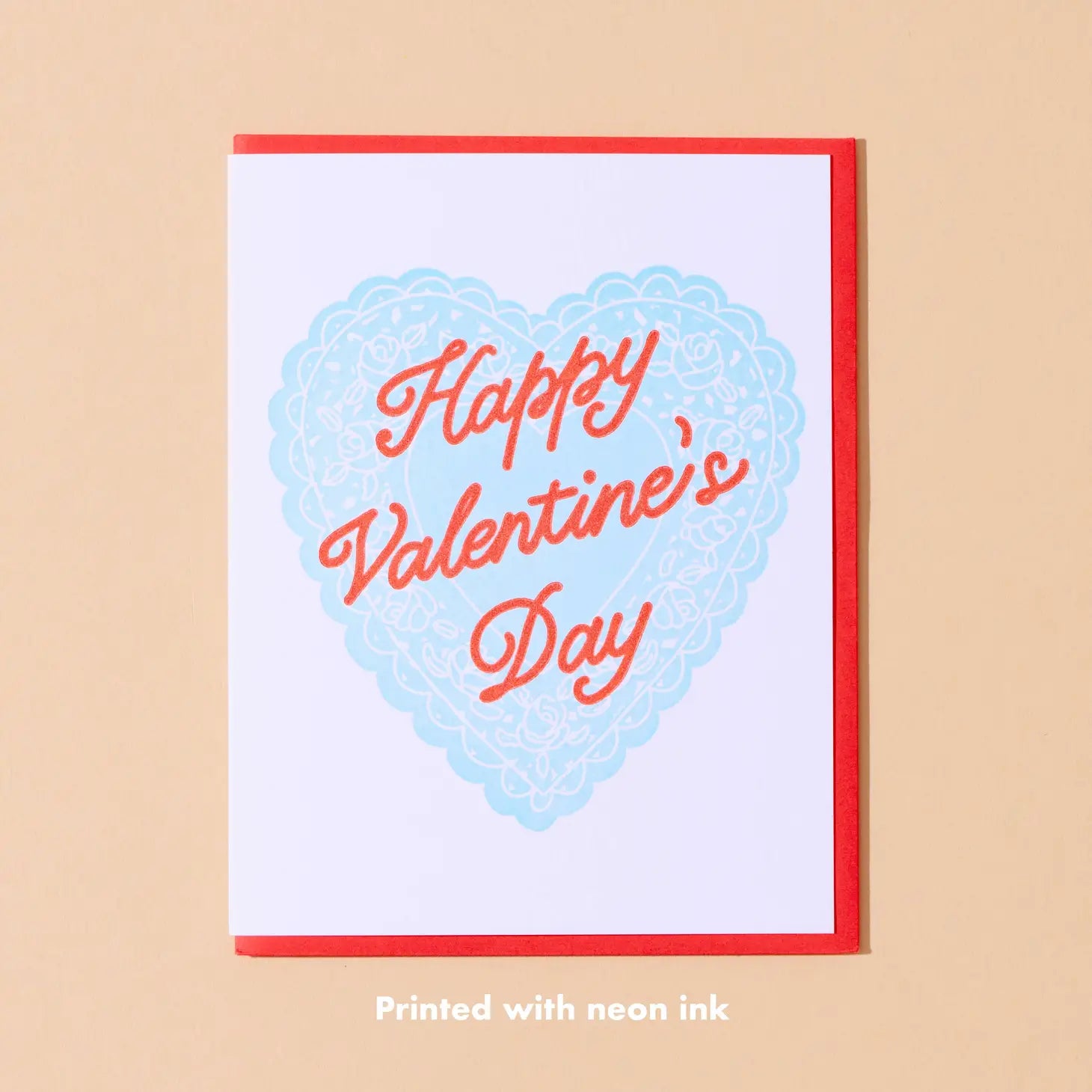 Vintage Valentine’s Day Letterpress card