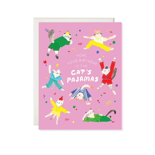 Cat’s Pajamas Birthday card
