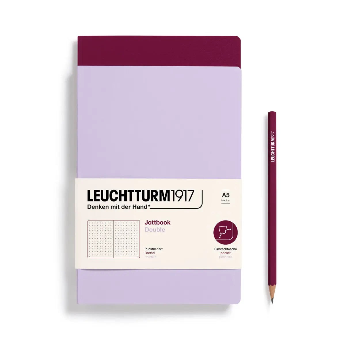 Two dotted notebooks 
