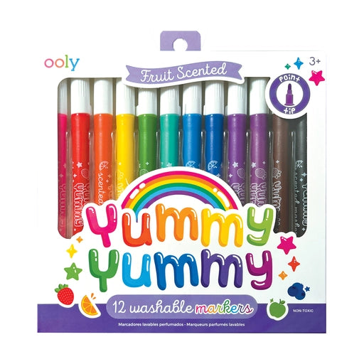 Box of colorful scented markers 