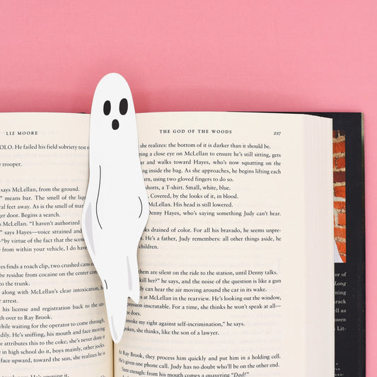 Ghost bookmark in a book 