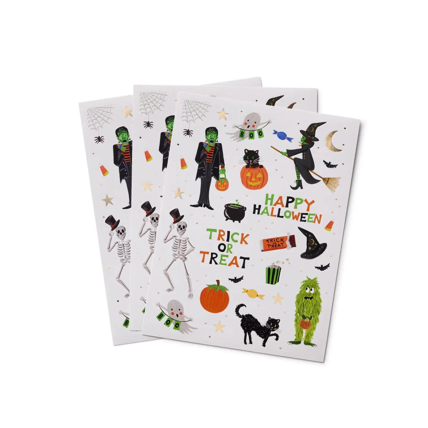 Halloween-themed sticker sheets 