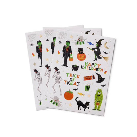 Halloween-themed sticker sheets 