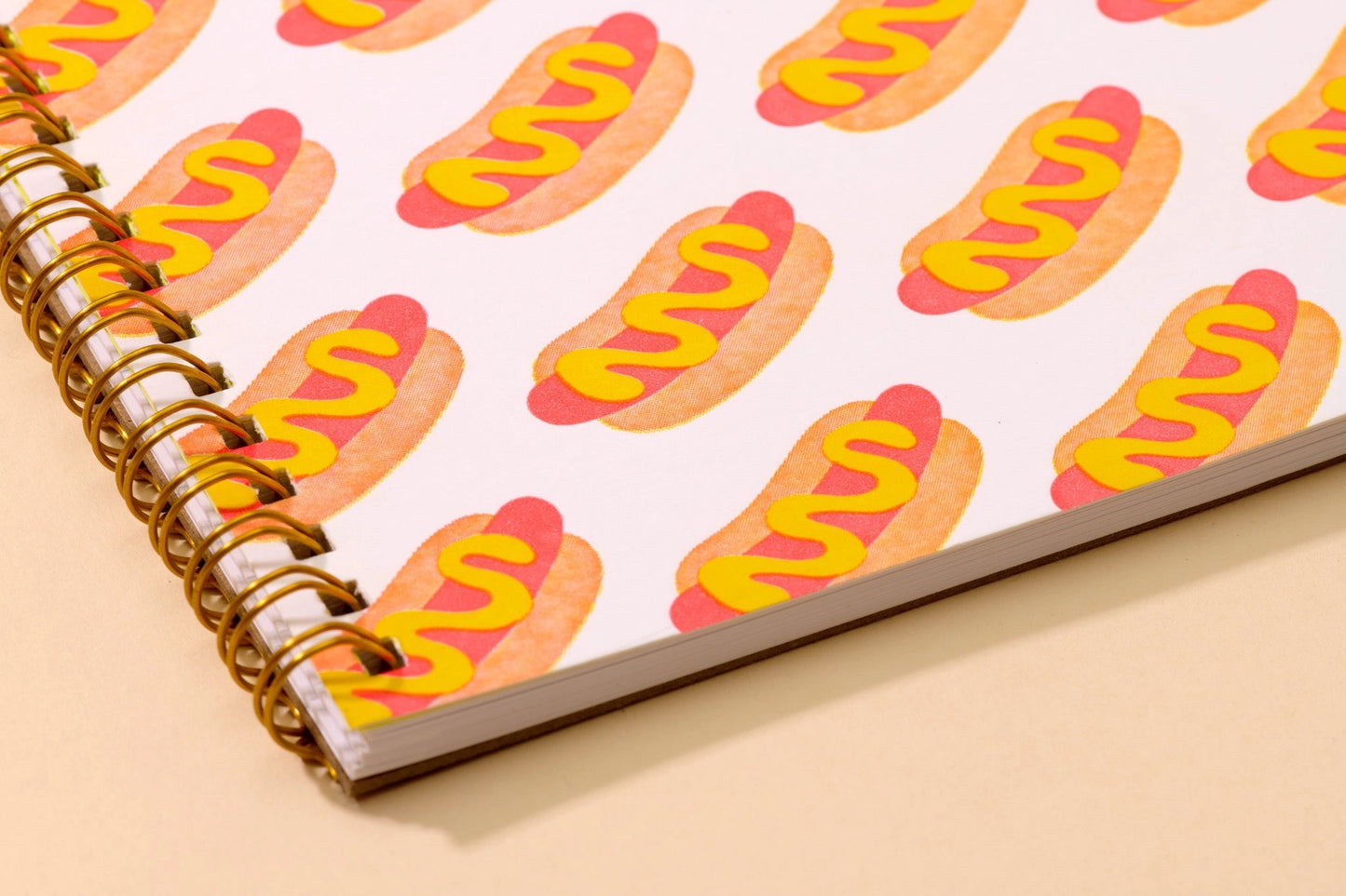 Close up view of hot dog pattern 