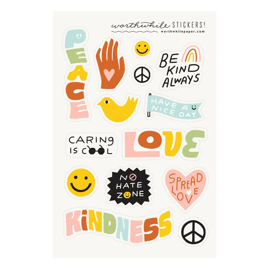 Kindness sticker sheet (set of 2)