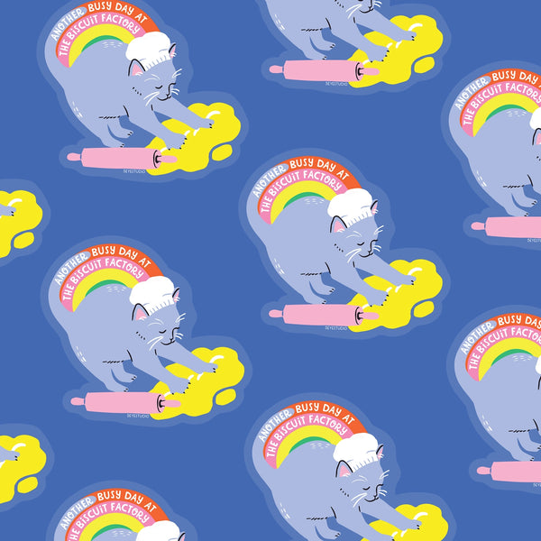 Biscuit Factory Kitty sticker