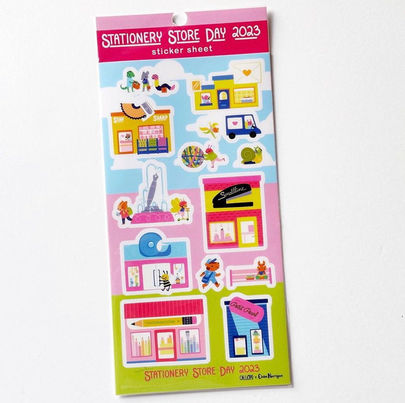 Stationery Store Day sticker sheet