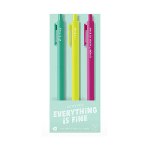 Everything is Fine Jotter Set Pens- 3 pack