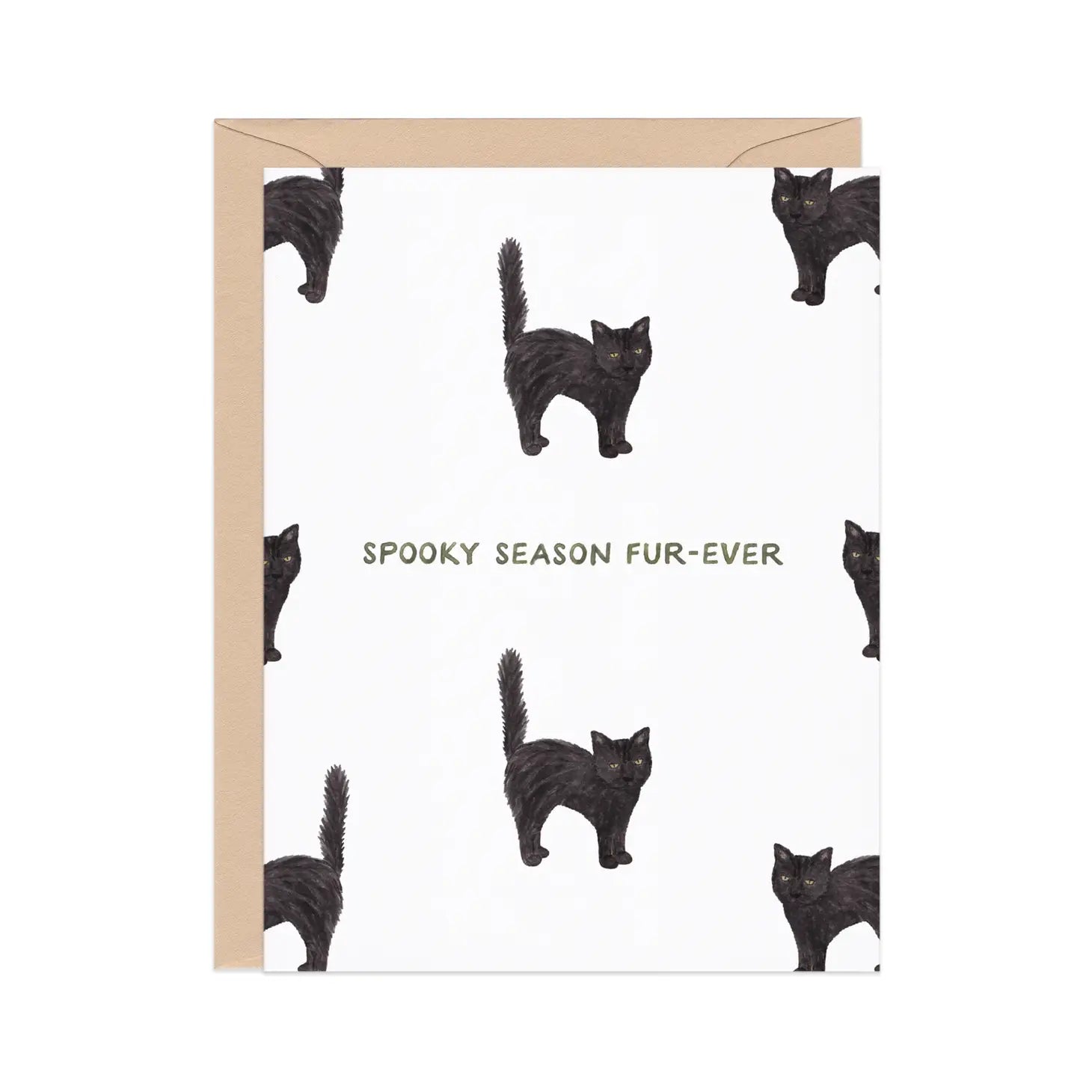 Spooky Season Black Cat card