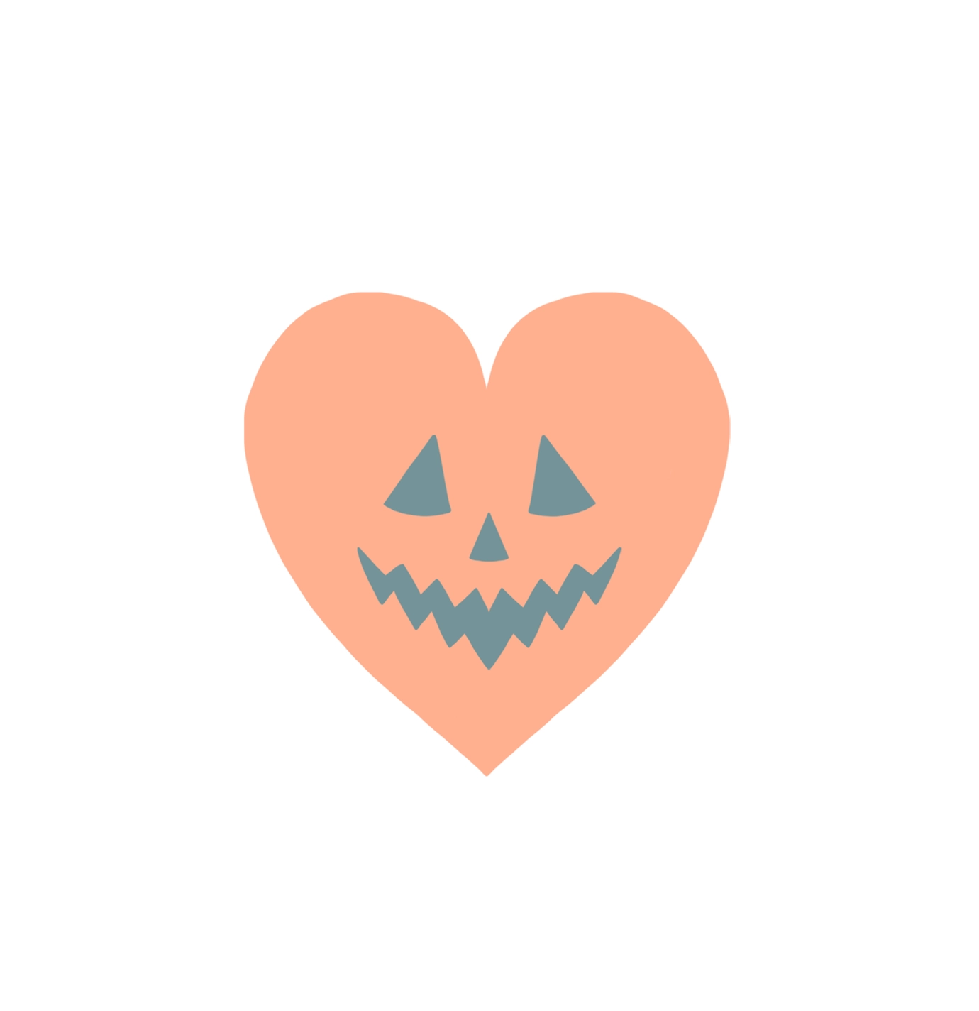 Pumpkin Heart sticker