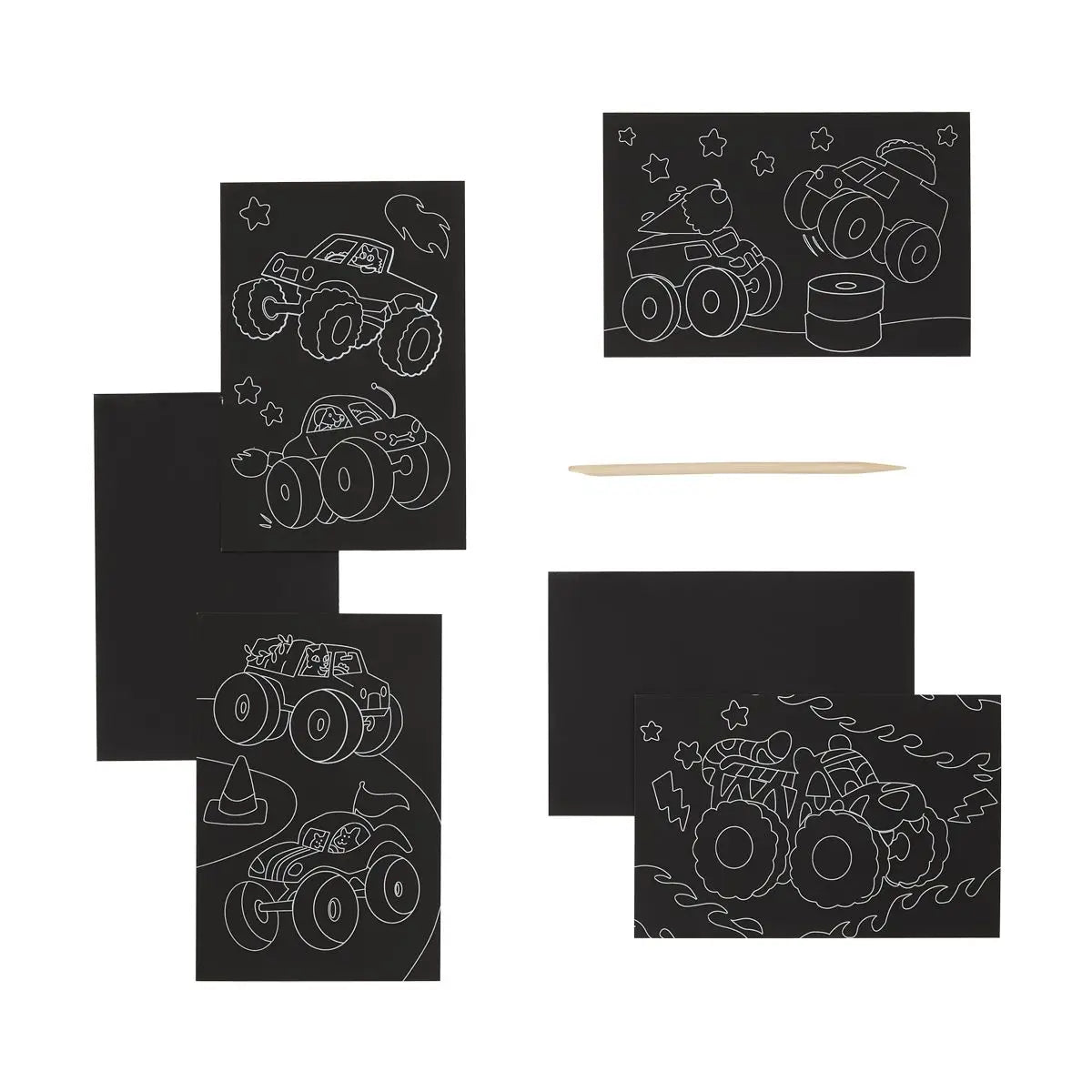 Examples of scratch and scribble kit 
