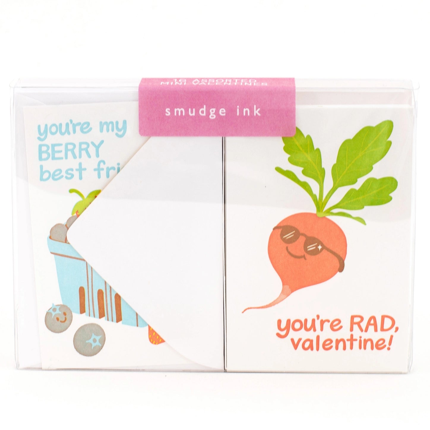 Snack-themed valentines in a box 