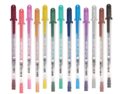 Sakura Metallic Gelly Roll pens
