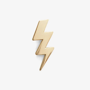 Gold lightning bolt pin