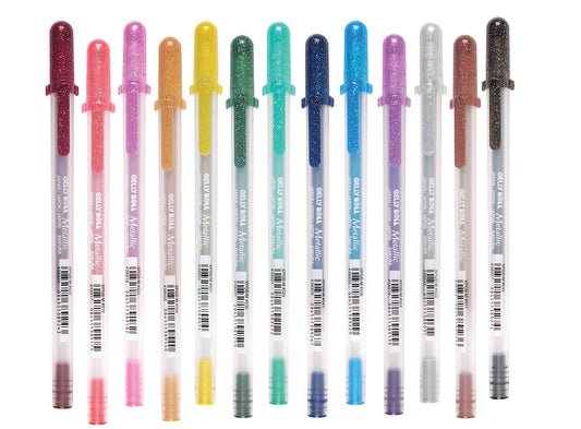 Multicolor set of gelly roll pens